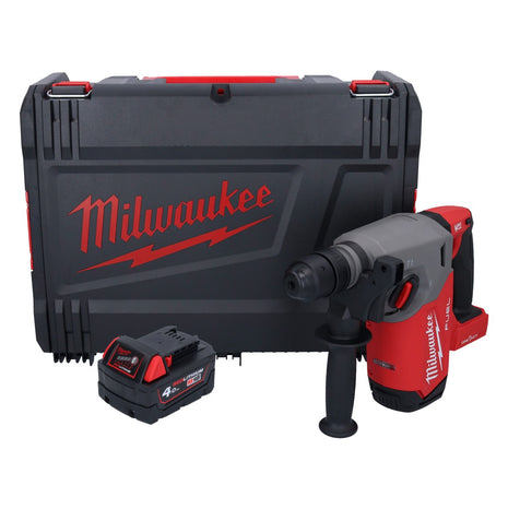 Milwaukee M18 ONEFHX-401X Akumulatorowy młot udarowo-obrotowy 18 V 2,5 J SDS-Plus Brushless + 1x akumulator 4,0 Ah + skrzynka HD - bez ładowarki