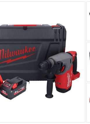 Milwaukee M18 ONEFHX-551X Cordless combi hammer 18 V 2.5 J SDS-Plus Brushless + 1x rechargeable battery 5.5 Ah + charger + HD box