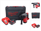 Milwaukee M18 ONEFHX-551X marteau combiné sans fil 18 V 2,5 J SDS-Plus Brushless + 1x batterie 5,5 Ah + chargeur + HD-Box