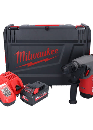 Martillo combinado a batería Milwaukee M18 ONEFHX-551X 18 V 2,5 J SDS-Plus sin escobillas + 1x batería 5,5 Ah + cargador + caja HD