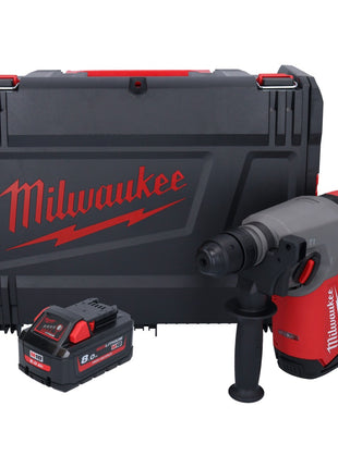 Milwaukee M18 ONEFHX-801X Martello combinato a batteria 18 V 2,5 J SDS-Plus Brushless + 1x batteria 8,0 Ah + scatola HD - senza caricabatterie