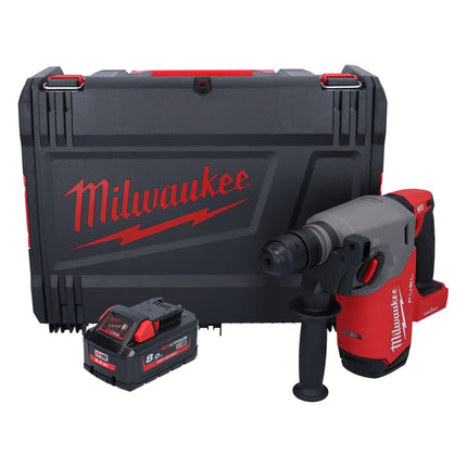 Milwaukee M18 ONEFHX-801X Akku Kombihammer 18 V 2,5 J SDS-Plus Brushless + 1x Akku 8,0 Ah + HD-Box - ohne Ladegerät
