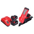 Milwaukee M18 FFN-402 Akku Nagler 18 V 50 - 90 mm Brushless + 2x Akku 4,0 Ah + Ladegerät