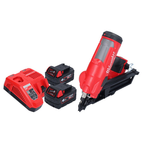 Milwaukee M18 FFN-402 Akku Nagler 18 V 50 - 90 mm Brushless + 2x Akku 4,0 Ah + Ladegerät