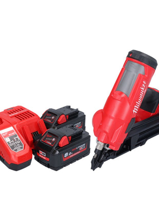 Clavadora a batería Milwaukee M18 FFN-802 18 V 50 - 90 mm sin escobillas + 2x baterías 8,0 Ah + cargador