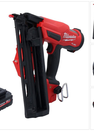 Clavadora a batería Milwaukee M18 FN16GA-301 18 V 32 - 64 mm sin escobillas + 1x batería 3,0 Ah - sin cargador