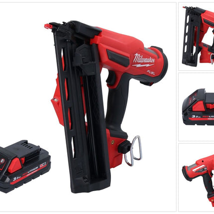 Milwaukee M18 FN16GA-301 Akku Nagler 18 V 32 - 64 mm Brushless + 1x Akku 3,0 Ah - ohne Ladegerät