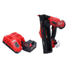 Clavadora a batería Milwaukee M18 FN16GA-401 18 V 32 - 64 mm sin escobillas + 1x batería 4,0 Ah + cargador