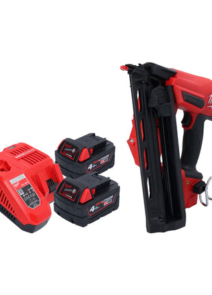 Clavadora a batería Milwaukee M18 FN16GA-402 18 V 32 - 64 mm sin escobillas + 2x baterías 4,0 Ah + cargador