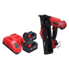 Clavadora a batería Milwaukee M18 FN16GA-402 18 V 32 - 64 mm sin escobillas + 2x baterías 4,0 Ah + cargador