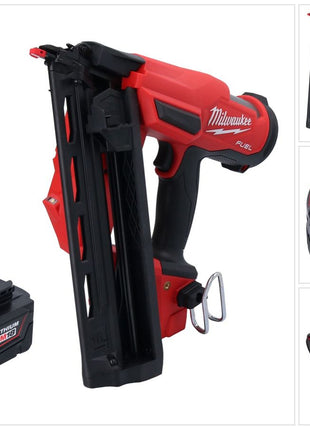 Clavadora a batería Milwaukee M18 FN16GA-501 18 V 32 - 64 mm sin escobillas + 1x batería 5,0 Ah - sin cargador