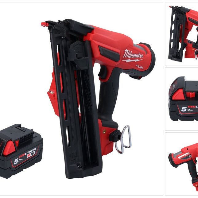 Milwaukee M18 FN16GA-501 Akku Nagler 18 V 32 - 64 mm Brushless + 1x Akku 5,0 Ah - ohne Ladegerät