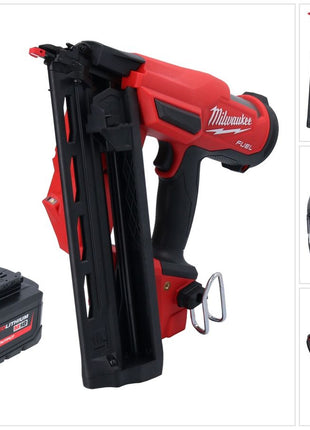 Milwaukee M18 FN16GA-551 Akku Nagler 18 V 32 - 64 mm Brushless + 1x Akku 5,5 Ah - ohne Ladegerät