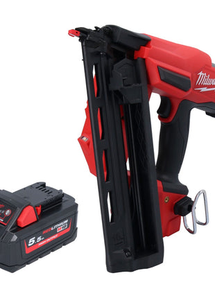 Milwaukee M18 FN16GA-551 Akku Nagler 18 V 32 - 64 mm Brushless + 1x Akku 5,5 Ah - ohne Ladegerät