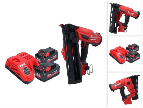 Milwaukee M18 FN16GA-552 Akku Nagler 18 V 32 - 64 mm Brushless + 2x Akku 5,5 Ah + Ladegerät