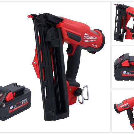 Milwaukee M18 FN16GA-801 Akku Nagler 18 V 32 - 64 mm Brushless + 1x Akku 8,0 Ah - ohne Ladegerät
