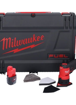 Milwaukee M12 FDSS-201X akumulatorowa szlifierka punktowa 12 V 88,8 x 63,5 mm bezszczotkowa + 1x akumulator 2,0 Ah + skrzynka HD - bez ładowarki