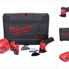 Milwaukee M12 FDSS-202X Akku Punktschleifer 12 V 88,8 x 63,5 mm Brushless + 2x Akku 2,0 Ah + Ladegerät + HD-Box