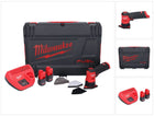 Amoladora puntual a batería Milwaukee M12 FDSS-252X 12 V 88,8 x 63,5 mm sin escobillas + 2x batería 2,5 Ah + cargador + caja HD