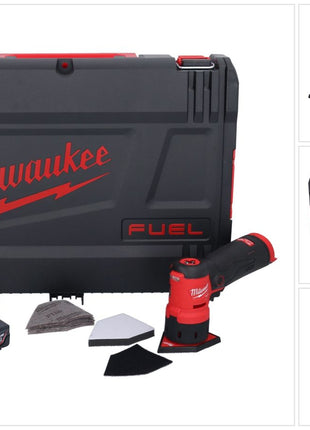 Milwaukee M12 FDSS-401X Akku Punktschleifer 12 V 88,8 x 63,5 mm Brushless + 1x Akku 4,0 Ah + HD-Box - ohne Ladegerät