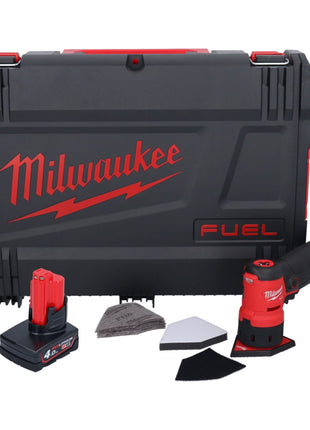 Amoladora puntual a batería Milwaukee M12 FDSS-401X 12 V 88,8 x 63,5 mm sin escobillas + 1x batería 4,0 Ah + caja HD - sin cargador