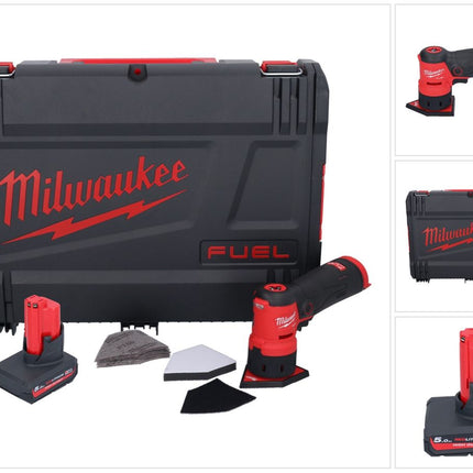Milwaukee M12 FDSS-501X Akku Punktschleifer 12 V 88,8 x 63,5 mm Brushless + 1x Akku 5,0 Ah + HD-Box - ohne Ladegerät