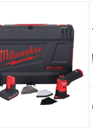 Meuleuse à pointes sur batterie Milwaukee M12 FDSS-501X 12 V 88,8 x 63,5 mm sans balais + 1x batterie 5,0 Ah + chargeur + boîtier HD