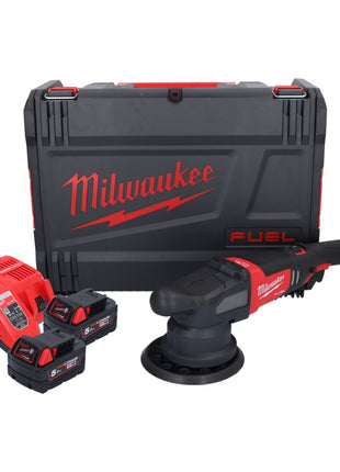 Milwaukee M18 FROP21-502X Akku Exzenter Polierer 18 V 150 mm ( 4933478837 ) Brushless + 2x Akku 5,0 Ah + Ladegerät + HD-Box