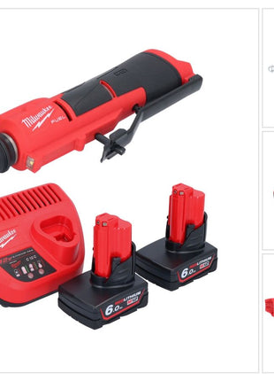 Milwaukee M12 FTB-602 Akku Reifenaufrauer 12 V 7/16" Hex Brushless + 2x Akku + Ladegerät