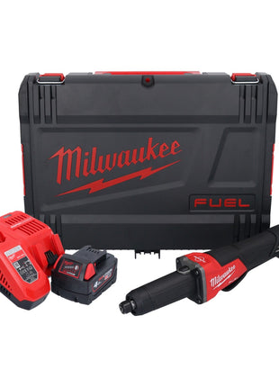 Milwaukee M18 FDGROVPDB-401X Akku Geradschleifer 18 V Brushless + 1x Akku 4,0 Ah + Ladegerät + HD Box