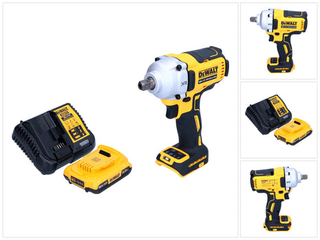 DeWalt DCF 892 D1 Avvitatore a impulsi a batteria 18 V 812 Nm 1/2" brushless + 1x batteria ricaricabile 2,0 Ah + caricatore