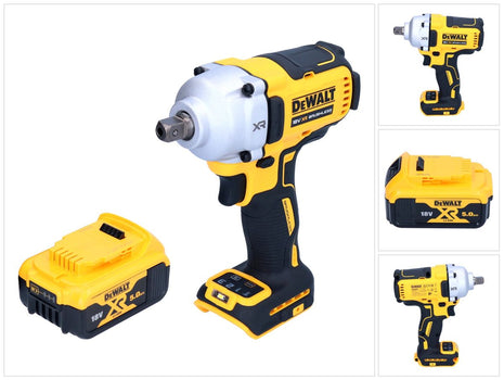 DeWalt DCF 892 N cordless impact wrench 18 V 812 Nm 1/2" brushless + 1x rechargeable battery 5.0 Ah - without charger