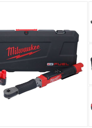 Milwaukee M12 ONEFTR12-201C Digitaler Akku Drehmomentschlüssel 12 V 1/2" 203,4 Nm ( 4933464970 ) Brushless + 1x Akku 2.0 Ah + Ladegerät + Koffer