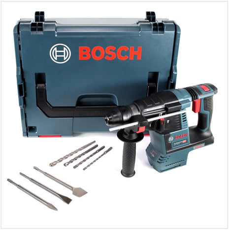 Bosch GBH 18V-26 Akku Bohrhammer Professional SDS-Plus + Bohrer + Meißel Set + L-Boxx - Toolbrothers