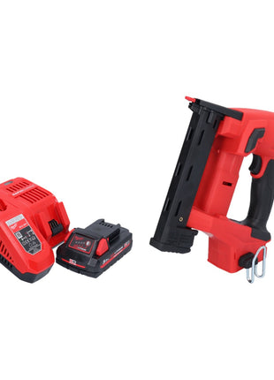 Grapadora a batería Milwaukee M18 FNCS18GS-301X 18 V 9,5 - 38 mm sin escobillas + 1x batería 3,0 Ah + cargador + caja HD