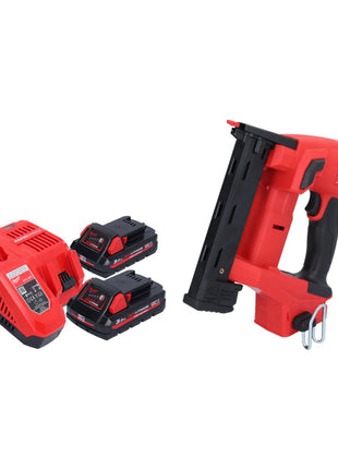 Milwaukee M18 FNCS18GS-302X Akku Tacker 18 V 9,5 - 38 mm Brushless + 2x Akku 3,0 Ah + Ladegerät + HD Box