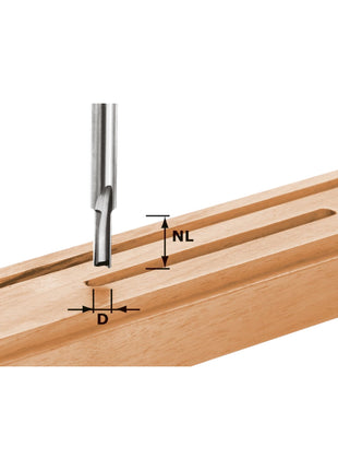 Festool HW S8 D7/17 Nutfräser 7 x 17 x 55 x 8 mm ( 490956 ) für Oberfräse OF 900, OF 1000, OF 1010, OF 1010 R, OF 1400, OF 2000, OF 2200