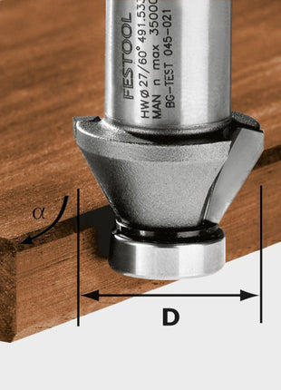 Festool HW 30°-OFK 500 Fasefräser 27 mm 30° ( 490091 ) für Kantenfräse OFK 500