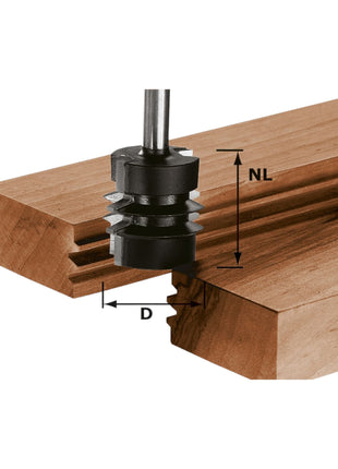 Festool HW S8 D34/NL32 Verleimfräser 34 x 32 x 62 x 8 mm ( 491034 ) für Oberfräse OF 900, OF 1000, OF 1010, OF 1010 R, OF 1400, OF 2000, OF 2200