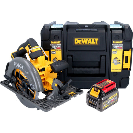 DeWalt DCS 579 NT Sega circolare a batteria 54 V FlexVolt 190 mm senza spazzole + 1x batteria 6,0 Ah + TSTAK - senza caricabatterie