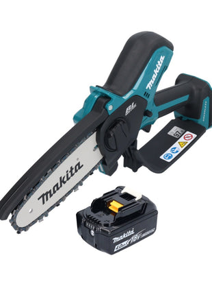 Motosierra a batería Makita DUC 150 M01 18 V 15 cm sin escobillas + 1x batería 4,0 Ah - sin cargador