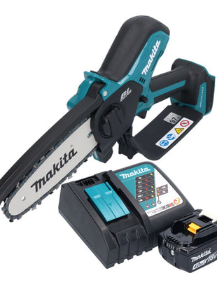 Motosierra a batería Makita DUC 150 RM01 18 V 15 cm sin escobillas + 1x batería 4,0 Ah + cargador