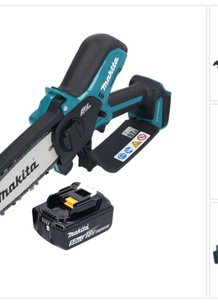 Makita DUC 150 T01 Akku Kettensäge 18 V 15 cm Brushless + 1x Akku 5,0 Ah - ohne Ladegerät