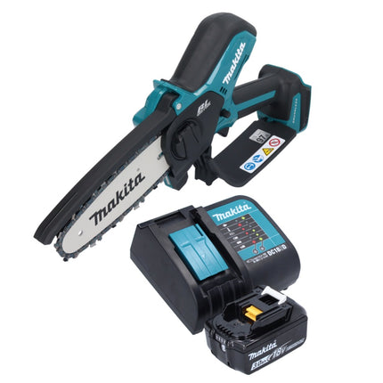 Makita DUC 150 SF01 Akku Kettensäge 18 V 15 cm Brushless + 1x Akku 3,0 Ah + Ladegerät