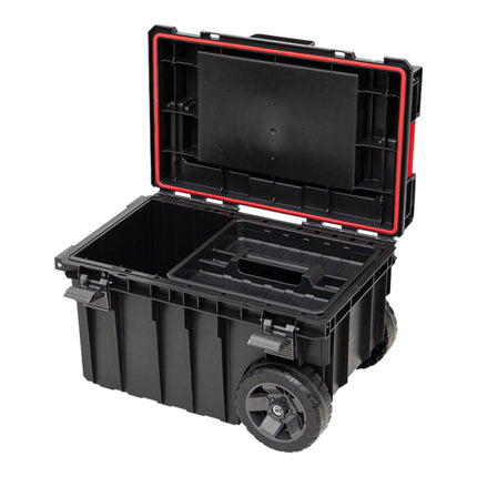 Toolbrothers RHINO XXL Trolley ECO Handling+ 44 l IP66 Werkzeugkiste mit Laufrädern auf Metallachse und Doppelteleskopgriff