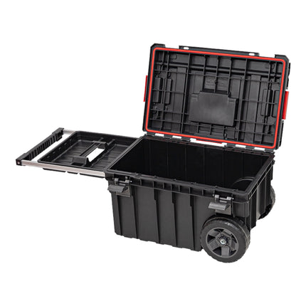 Toolbrothers RHINO XXL Trolley ECO Handling+ 44 l IP66 Werkzeugkiste mit Laufrädern auf Metallachse und Doppelteleskopgriff