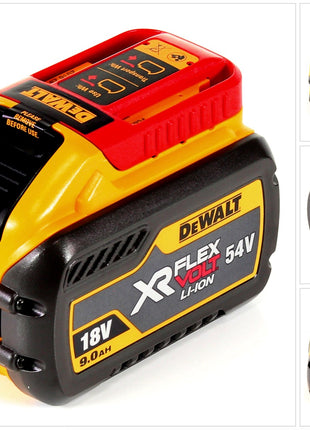 DeWalt DCB 547 FLEXVOLT Akku 54 V / 18 V 9,0 Ah - 9000 mAh Li-Ion mit Ladestandanzeige