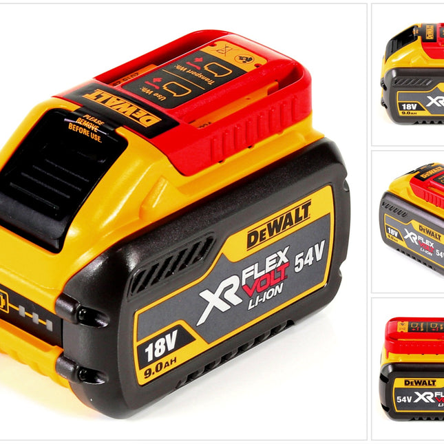 DeWalt DCB 547 FLEXVOLT Akku 54 V / 18 V 9,0 Ah - 9000 mAh Li-Ion mit Ladestandanzeige