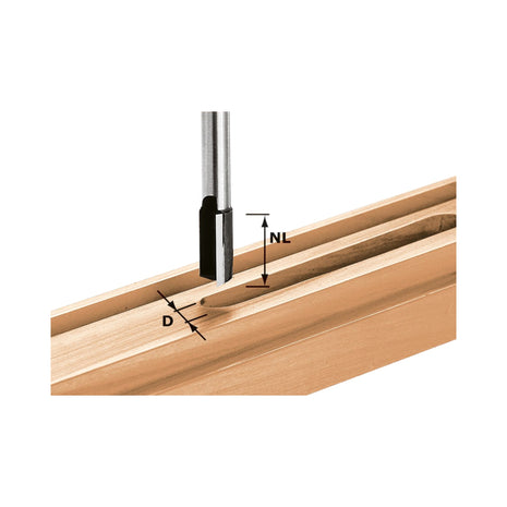 Festool HW S8 D25/20 fresa ranuradora 25 x 20 x 60 x 8 mm (490975) para fresadora OF 900, OF 1000, OF 1010, OF 1010 R, OF 1400, OF 2000, OF 2200