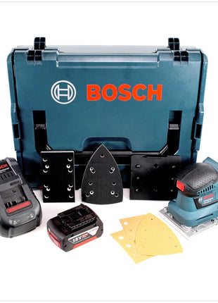 Bosch GSS 18V-10 Akku Schwingschleifer 18V + 1x Akku 6,0Ah + Ladegerät+ L-Boxx - Toolbrothers